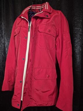 Banana Republic Men's Red Utility Jacket - Classic Field Style